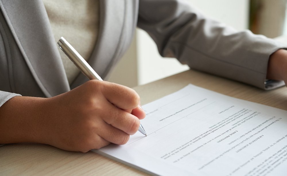 Firma de un contrato